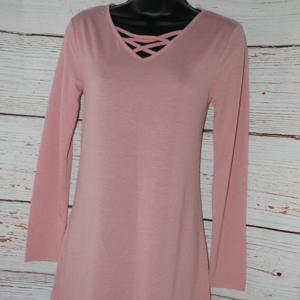 Women's Pink T-Shirt Dress